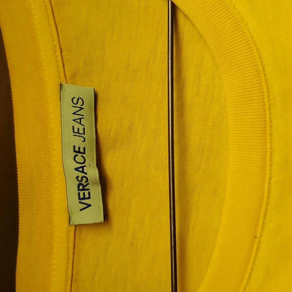 Men's Versace Jeans Yellow XL tee shirt